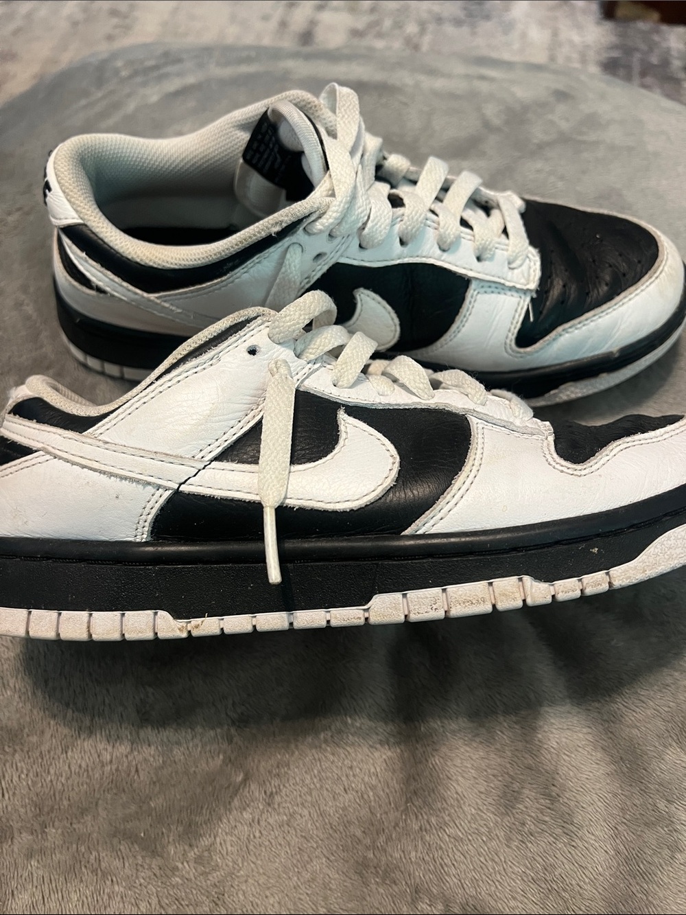 Nike Black & White Low-Top Reverse Panda Sneakers